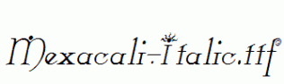 Mexacali-Italic.ttf