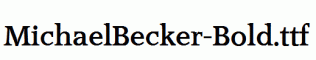 MichaelBecker-Bold.ttf
