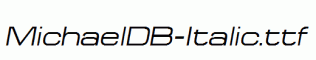 MichaelDB-Italic.ttf