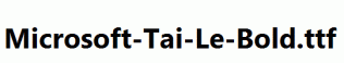Microsoft-Tai-Le-Bold.ttf