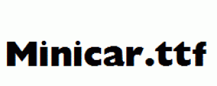 Minicar.ttf