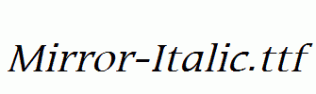 Mirror-Italic.ttf