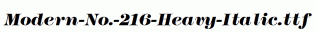 Modern-No.-216-Heavy-Italic.ttf