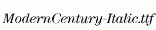 ModernCentury-Italic.ttf