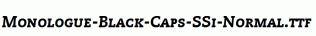 Monologue-Black-Caps-SSi-Normal.ttf