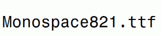 Monospace821.ttf