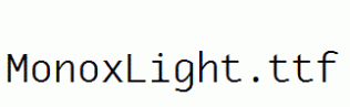 MonoxLight.ttf