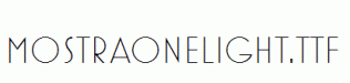 MostraOneLight.ttf