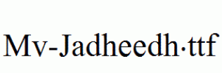 Mv-Jadheedh.ttf
