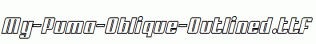 My-Puma-Oblique-Outlined.ttf