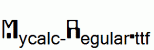 Mycalc-Regular.ttf