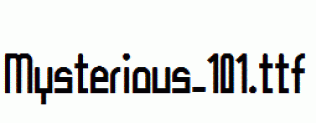 Mysterious-101.ttf