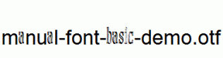 manual-font-basic-demo.otf