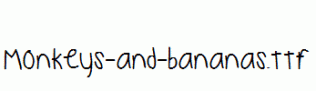 monkeys-and-bananas.otf