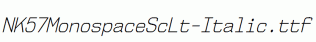 NK57MonospaceScLt-Italic.ttf