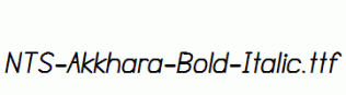 NTS-Akkhara-Bold-Italic.ttf