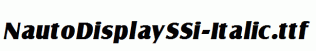 NautoDisplaySSi-Italic.ttf