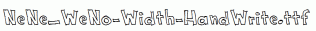 NeNe_WeNo-Width-HandWrite.ttf