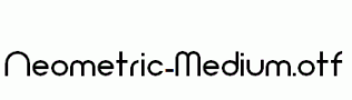 Neometric-Medium.otf