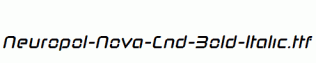 Neuropol-Nova-Cnd-Bold-Italic.ttf