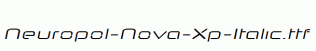 Neuropol-Nova-Xp-Italic.ttf