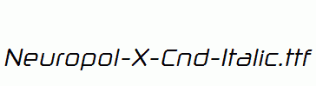 Neuropol-X-Cnd-Italic.ttf