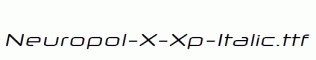 Neuropol-X-Xp-Italic.ttf