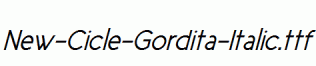 New-Cicle-Gordita-Italic.ttf