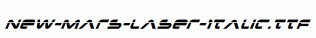 New-Mars-Laser-Italic.ttf