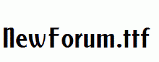 NewForum.ttf