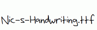 Nic-s-Handwriting.ttf