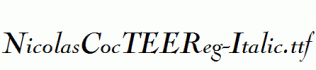 NicolasCocTEEReg-Italic.ttf