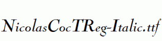 NicolasCocTReg-Italic.ttf