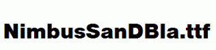 NimbusSanDBla.ttf