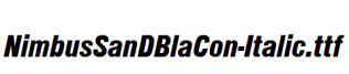 NimbusSanDBlaCon-Italic.ttf