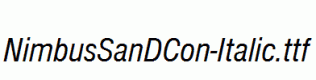 NimbusSanDCon-Italic.ttf