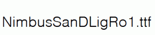 NimbusSanDLigRo1.ttf