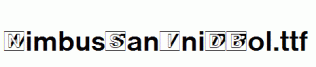 NimbusSanIniDBol.ttf
