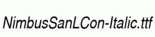 NimbusSanLCon-Italic.ttf