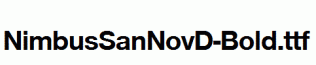NimbusSanNovD-Bold.ttf