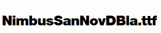 NimbusSanNovDBla.ttf