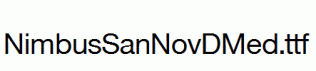 NimbusSanNovDMed.ttf