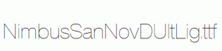 NimbusSanNovDUltLig.ttf