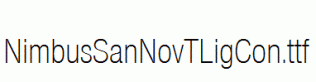 NimbusSanNovTLigCon.ttf