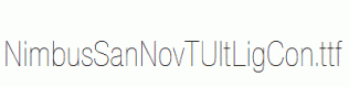 NimbusSanNovTUltLigCon.ttf