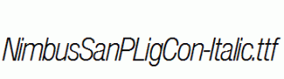 NimbusSanPLigCon-Italic.ttf