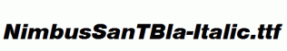 NimbusSanTBla-Italic.ttf