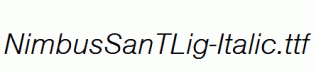 NimbusSanTLig-Italic.ttf