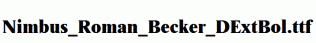 Nimbus_Roman_Becker_DExtBol.ttf