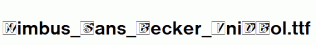 Nimbus_Sans_Becker_IniDBol.ttf
